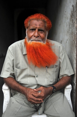 L'homme à la barbe orange